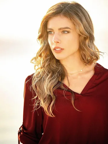 Vista 3 de roswear Monos de pierna ancha con cinturón y cuello en V para mujer