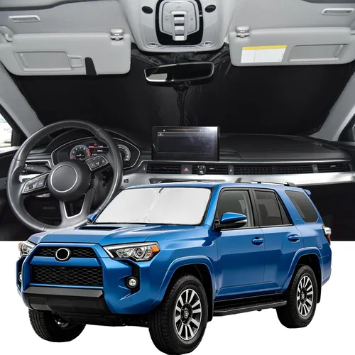 Vista 109 de Parasol para Toyota 4Runner 2010-2024 2025 - Cubierta de Parasol para Parabrisas - Sombra de Ventana Frontal de 4 Capas para 4-Runner de Ajuste