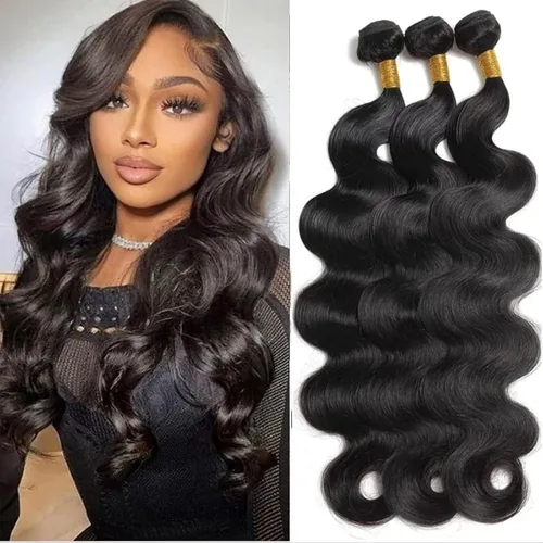 Vista 13 de Body Wave Human Hair Bundles with Closure 10A Brazilian Human Hair 3 Bundles with 4x4 HD Lace Closure Free Part 100% Unprocessed Virgin Hair Natural