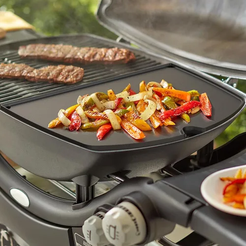 Vista 7 de Stanbroil Placa reversible para parrillas Weber Q200 Q2000 Series