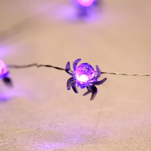 Vista 5 de Luces encadenadas de moda para Halloween, 10 pies 3A, Araña