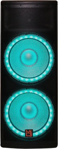 Vista 3 de MR DJ PRO215LED Profesional Dual 2x15 5500W PA DJ Altavoz alimentado por Bluetooth
