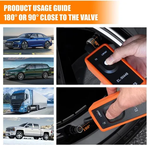 Vista 7 de TPMS Herramienta de reaprendizaje para sensor de neumáticos GM, herramienta de programación TPMS, EL-50448 OEC T5 Sistema de activación y reinicio