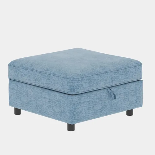 Vista 3 de ERYE Sofá modular de 68 pulgadas con asiento profundo, sofá modular de almacenamiento con otomanas de almacenamiento, sofá biplaza tapizado