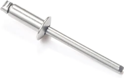 Vista 2 de Remaches ciegos de acero inoxidable de 1/8" x 1/2", remaches pop de 3,2 x 12,7 mm, paquete de 100