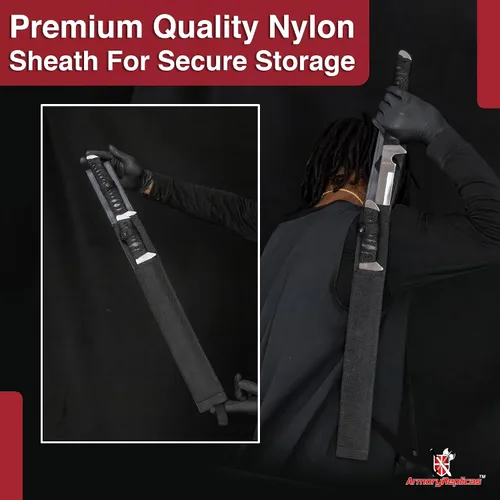 Vista 5 de Armory Replicas Colección Ninja Twin Sword - Cuchillas dobles de acero inoxidable con opciones de funda táctica