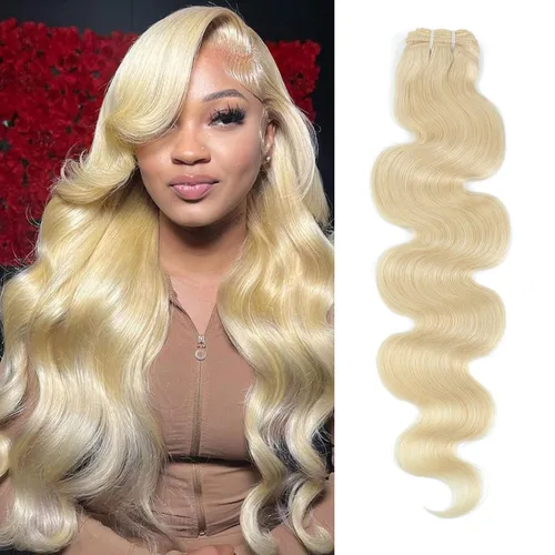 Vista 51 de DMKEEP Extensiones de cabello humano ondulado con cierre, 12, 14, 16+10 pulgadas, 100% cabello virgen brasileño sin procesar, 3 paquetes con cierre