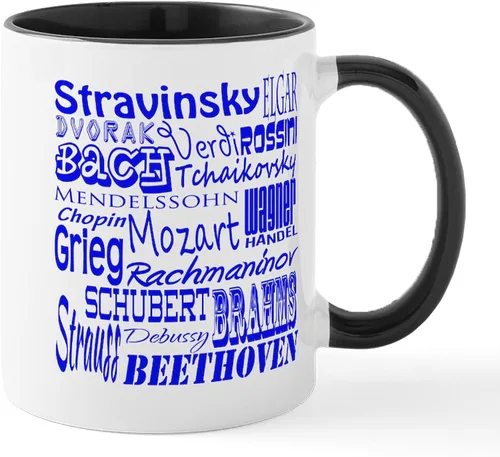 Vista 5 de CafePress Classical Composers - Taza de café de cerámica de 11 oz (11.0 fl oz)