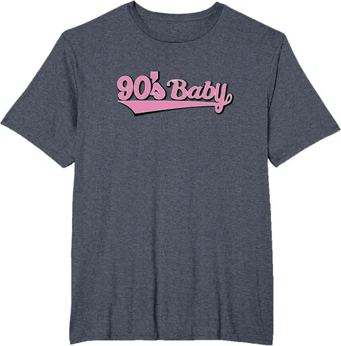 Vista 29 de 90s Baby Nostalgia Camiseta retro rosa con diseño estético, Blanco