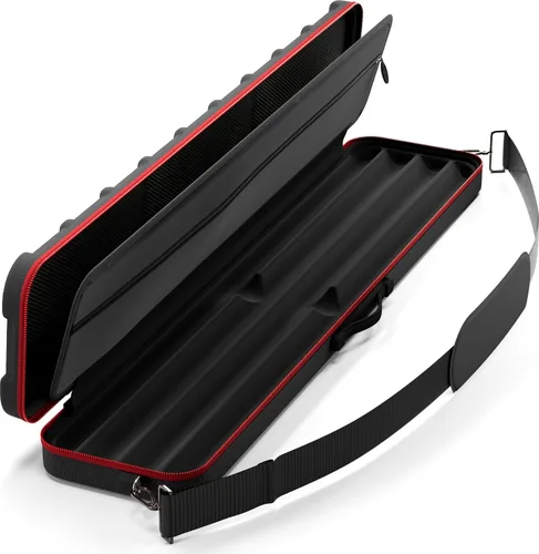Vista 8 de Casemaster Parallax Guard - Estuche para taco de billar de 2 x 2, con capacidad para 2 culatas y 2 ejes, funda acolchada de espuma, Oxford 600D