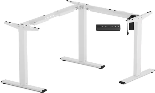 Vista 10 de SANODESK Marco de Escritorio Eléctrico Ajustable en Altura con Forma de L de 3 Patas, Soporte hasta 99.8kg, Marco Ergonómico de Escritorio de Pie