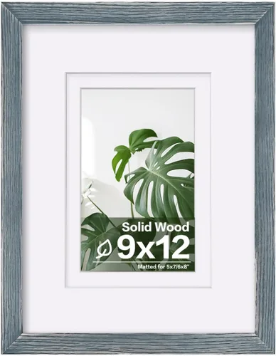 Vista 169 de Egofine - Portarretratos de 4 x 6 pulgadas, de madera maciza con plexiglás, para fotos de 3.5 x 5 con paspartú o de 4 x 6 sin paspartú, para colocar