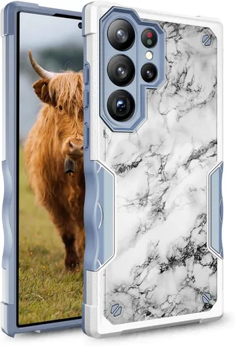 Vista 5 de Compatible con Samsung Galaxy S23, funda híbrida de doble capa con diseño gráfico resistente para Samsung Galaxy S23 (atrapasueños)