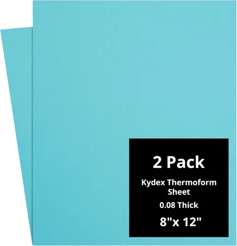 Vista 65 de Kydex Sheets - Solid Color DIY Kit for Crafting Holsters, Sheaths, and Mag Pouches - (8x8, 8x12, 12x12), Premium Thermoform Sheets - Thick, Durable