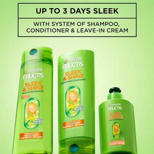 Vista 5 de Crema elegante e intensamente brillante, suave y deja acondicionado de Garnier Fructis, 10.2 Oz lq onzas.