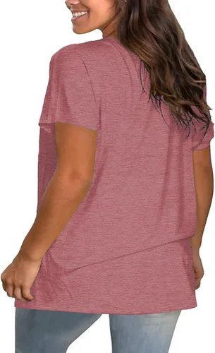 Vista 4 de Camisetas de manga corta para mujer con estampado de mamá de talla grande