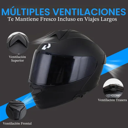 Vista 4 de Modular Motorcycle Helmet Flip Up Full Face