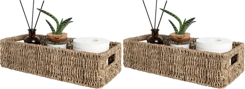 Vista 9 de StorageWorks Cesta de inodoro, organizador de cesta de baño, color negro