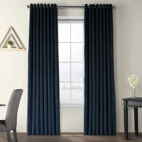 Vista 12 de HPD Half Price Drapes Cortinas opacas de terciopelo extra anchas con ojales, de 84 pulgadas de largo, bloqueo de calor y luz completa, para Gris