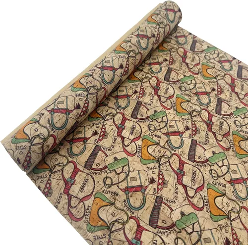 Vista 8 de SorenCut Tela de corcho por yarda, tela de corcho para coser con superficie de café negro, 12 x 52 pulgadas más grande para manualidades, cortar
