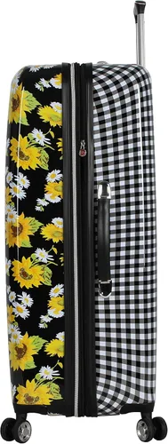 Vista 3 de Betsey Johnson - Maleta para equipaje (ABS + PC), diseño a cuadros de 30 pulgadas