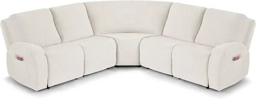 Vista 10 de VANSOFY Fundas de Sofá Seccional Reclinable Extra Grandes, Fundas Lavables de 5 Piezas para Sofá Seccional en Forma de L con Asiento de Esquina