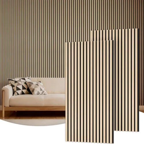 Vista 15 de TONOR Paneles de pared de madera para decoración de paredes interiores, paquete de 2 unidades de 47.2 x 23.6 pulgadas