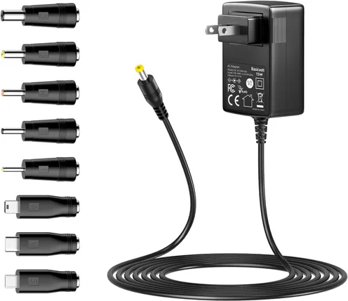 Vista 9 de Fuente de alimentación universal de 5 V, 2 A, 1 A, adaptador de CA universal, DC 5 voltios, 1.5 A, 1.2 A, 0.5 A, cable de alimentación de repuesto