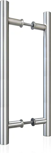 Vista 10 de JUBEST Manija de puerta de granero de 12 pulgadas, pasamanos de puerta corredera en forma de H de doble cara, manijas de puerta batiente
