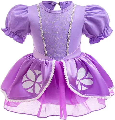 Vista 149 de Disfraz de princesa de Belle Sofía Blancanieves para niñas pequeñas, disfraz de princesa, Navidad, Halloween, mameluco con diadema