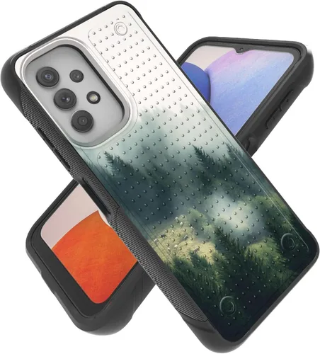 Vista 35 de Funda para Samsung A32 5G, Galalxy A32 5G, resistente a prueba de golpes, policarbonato duro + funda protectora de silicona suave TPU flexible