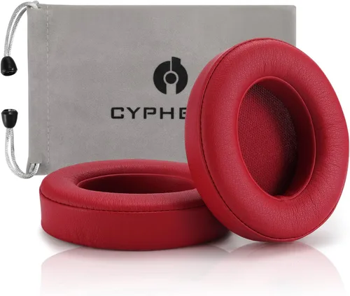 Vista 5 de Almohadillas de repuesto para auriculares, fundas para almohadillas compatibles con auriculares Beats Studio 2 y Studio 3 de Dr.DRE 1 par (negro)
