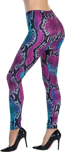 Vista 6 de Ndoobiy pantalones de yoga para mujer, pantalones de entrenamiento básicos, leggings impresos, leggings suaves y mantecosos Un juego