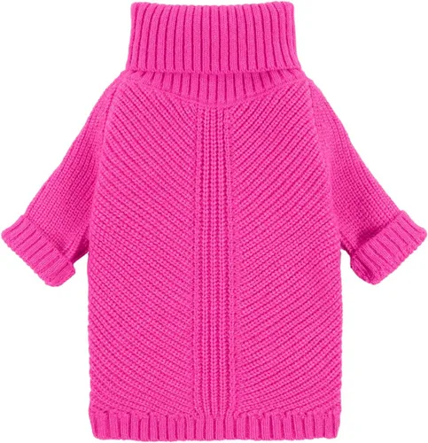 Vista 11 de Fitwarm Suéter de cuello alto para perro, abrigo térmico de punto para mascotas, ropa de invierno para perros pequeños, ropa de gato, negro, XS