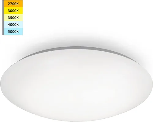 Vista 2 de WAC Lighting, Glo Energy Star LED de 16 pulgadas, montaje empotrado, 5-CCT seleccionable, 2700K-3000K-3500K-4000K-5000K en blanco