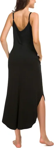 Vista 2 de AVIIER Camisones largos para mujer, sin mangas, vestido de noche de algodón, vestidos de camiseta..