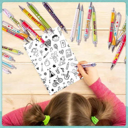 Vista 4 de Pasimy 24 bolígrafos inspiradores motivacionales para fines de año, con frases positivas, regalos de agradecimiento para mujeres, hombres, oficina
