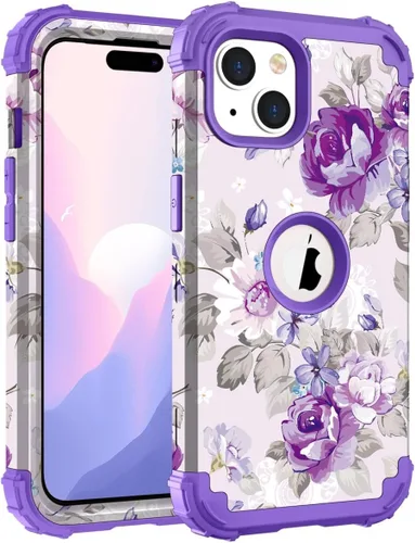 Vista 130 de Hocase Funda para iPhone SE 2022/2020, resistente a prueba de golpes, de plástico duro+goma de silicona, funda protectora híbrida para iPhone SE