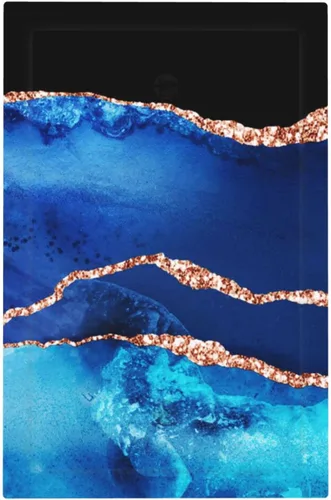 Vista 55 de Cubierta de interruptor de luz de una pandilla de hojas de palma tropicales de estilo bohemio abstracto, árbol de coco, verano, sin dispositivo