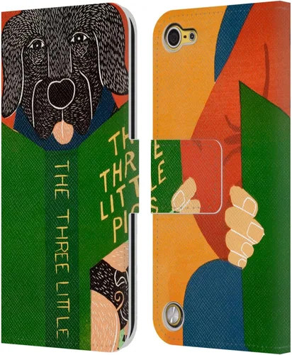 Vista 6 de Stephen Huneck 25 Company Sally & People - Funda de piel tipo cartera compatible con iPod Touch 5G 5ª