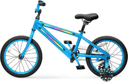 Vista 5 de Jetson Light Rider M - Bicicleta unisex con ruedas de 16 pulgadas para niños, incluye marco iluminado y ruedas de entrenamiento, 3 modos de luz