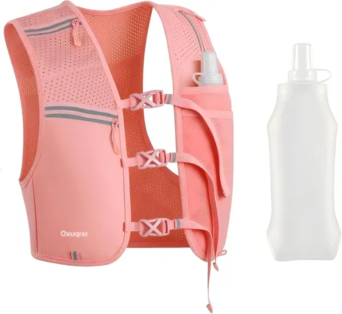 Vista 9 de Running Vest for Women & Men with 500ML Soft Flask Hydration Vest Negro