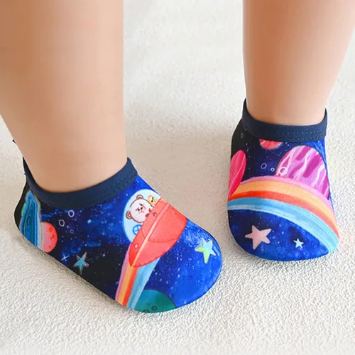 Vista 3 de Infant Socks Toddler Household Shoes Baby Girls Boys First Walkers Newborn Crib Shoes Anti-Slip House Slippers Winter Warm