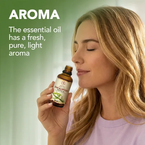 Vista 3 de Aceite esencial de eucalipto de 1.7 onzas líquidas – Aceite de fragancia para difusor y lámpara de aroma For diffuser and aroma lamp; sauna; aroma