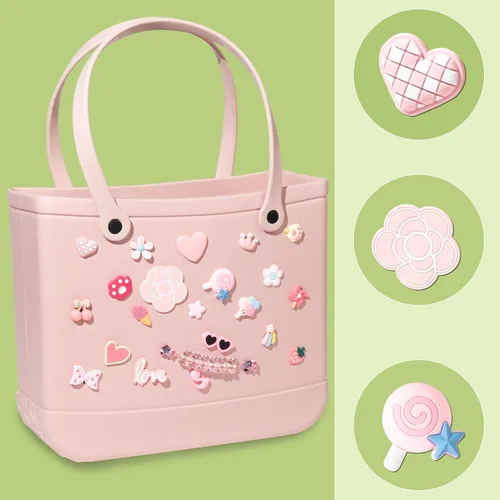 Vista 15 de Mon Caramel Resina Bolsa de Playa Accesorios Encantos,Resina Playa Totes Accesorios Insertos,Daisy Flower Bag Charms