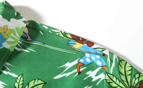 Vista 4 de SSLR - Camisas de Navidad para hombre, manga larga, hawaianas