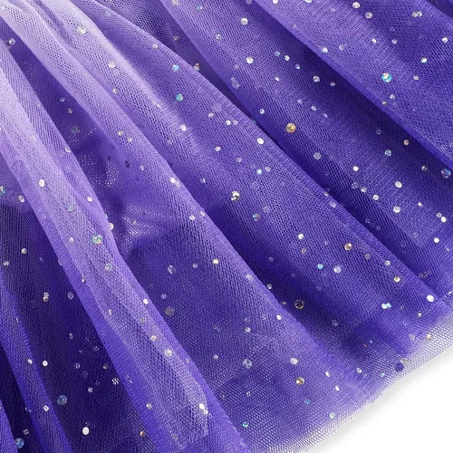 Vista 6 de EQSJIU Longsleeve Ballet Leotard with Tutu Girls Dance Gymnastics Toddlers Sparkly Snowflake Party Dress Outfit Kids