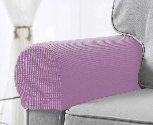 Vista 15 de Fundas elásticas para reposabrazos para sillas y sofás, fundas para reposabrazos de sofá de elastano jacquard, protector de muebles antideslizante