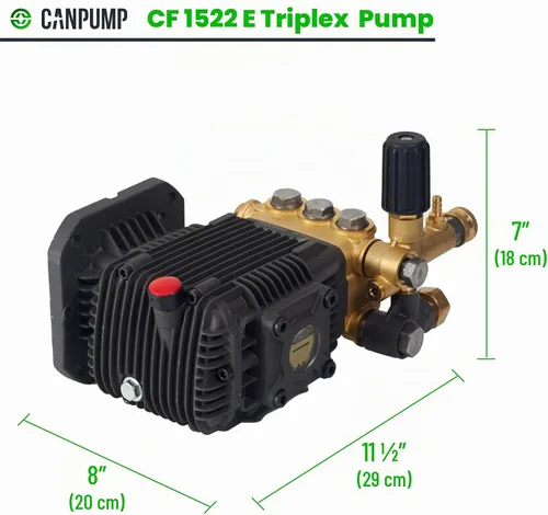Vista 6 de Canpump CF 1522 E: 1500 psi @ 2.2 US gpm, bomba de lavado a presión de eje