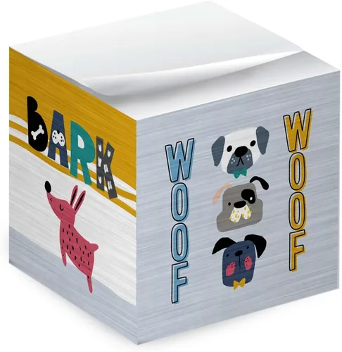 Vista 7 de Whimsical Cats - Cubo de notas adhesivas para gatos, 600 hojas, bloque de notas de 2.75 pulgadas impreso en 4 lados, diseño felino diferente en cada